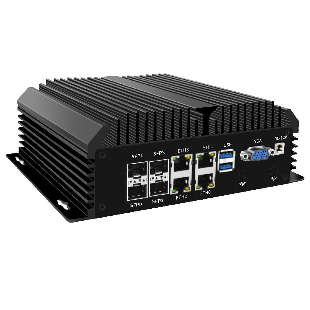 倍控C3758八核工控機(jī)4光口萬兆軟路由6串口RS485 linux開發(fā)板4G模塊工業(yè)路由ubuntu